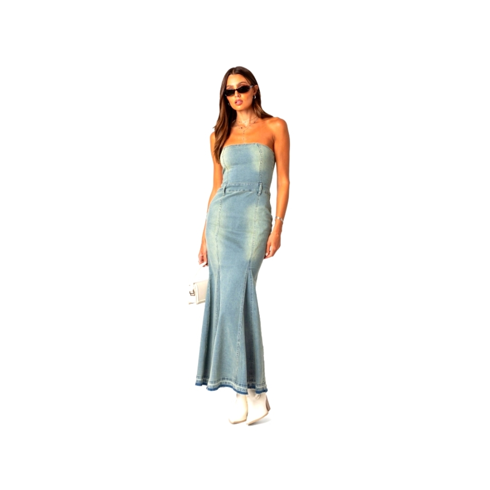 Denim Maxi Dress